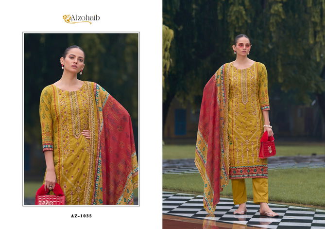 Bin Saeed Vol 1 By Alzohaib Cotton Pakistani Suits Wholesale Shop In Surat 
